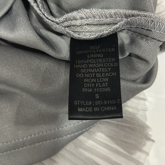 Black and gray Y2K raffle strapless party dress size Small - Picture 9 of 14